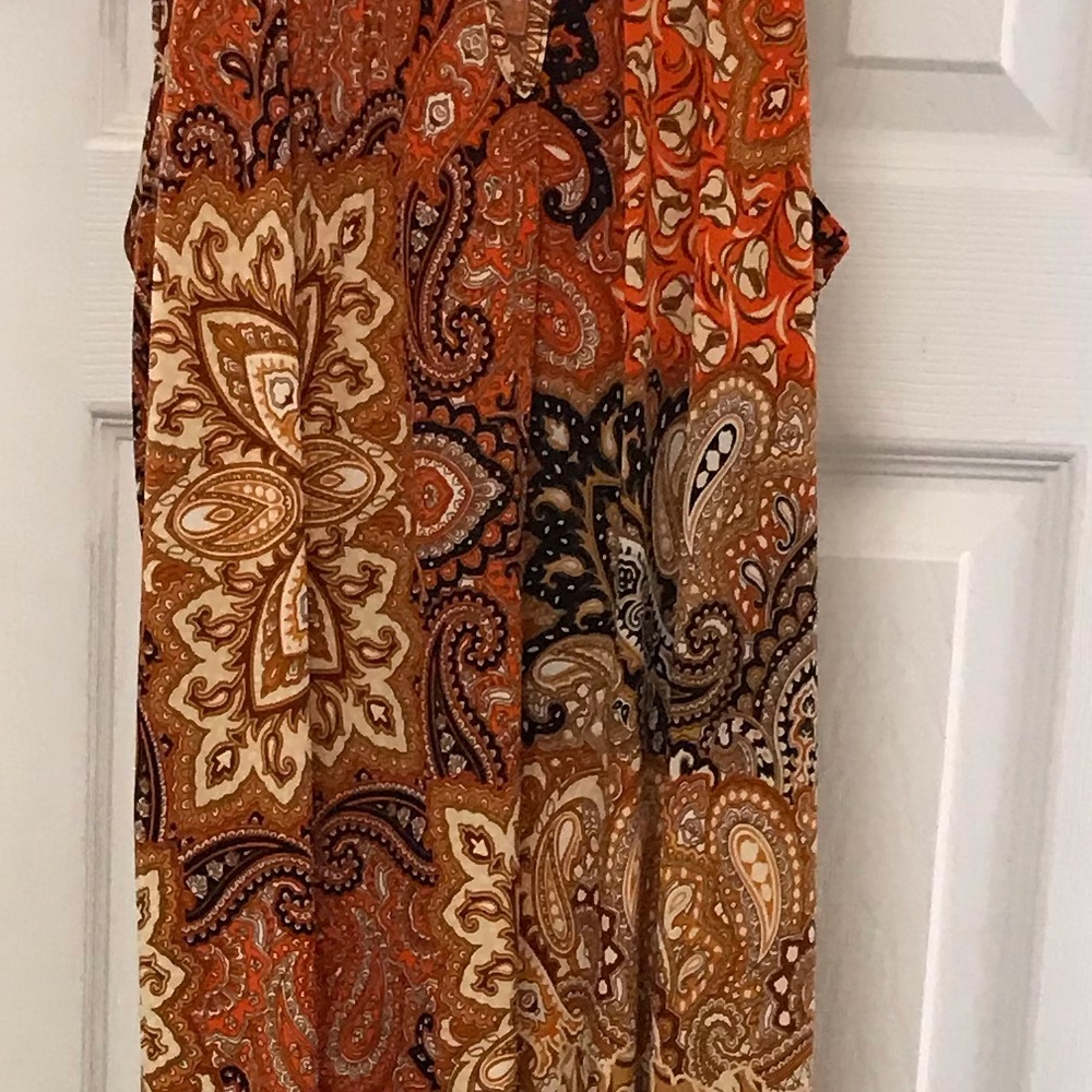 Jeweled Halter Neck Maxi Flowing Dress - Picture 5 of 6